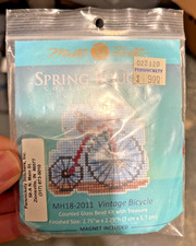 Vintage Bicycle Glass Bead Kit Spring Series Mill Hill Cross Stitch