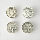Lot Of Four 1922 $1.00 Circulated and Ungraded Silver Peace Coins