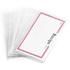 Clear 3x5 Inch Recipe Card Cover,Index Card Sleeve,100 Pack Recipe Card Protecto