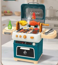 CATCHLUCK Set di giocattoli per barbecue per bambini con rumori di fumo e