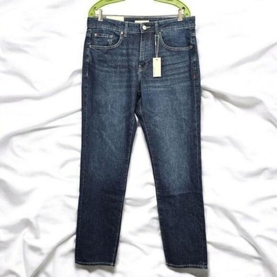 Warp + Weft ORD Chicago Straight Leg Jeans Mens 29x34 Dark Wash Indigo NEW