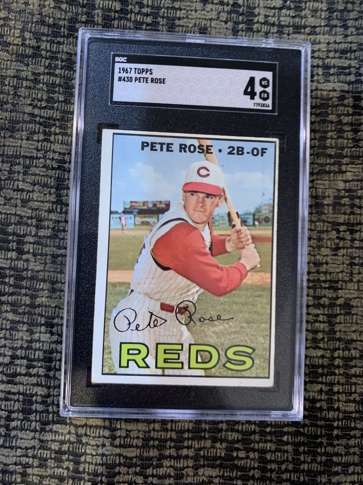 1967 Topps Pete Rose #430 Cincinnati Reds SGC 4