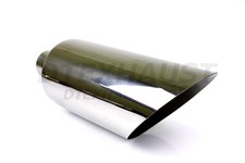 Stainless Steel Exhaust Tip Angle Cut - 2.50 Inlet - 6 Outlet - 18 Long