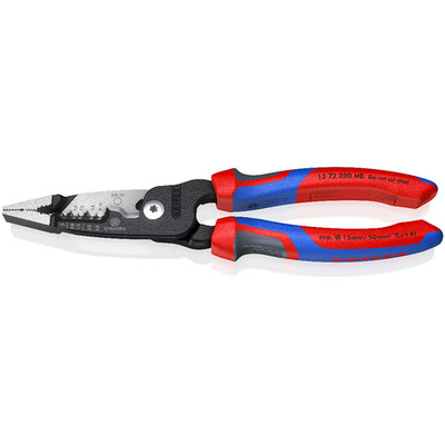 Knipex 13 72 200 ME metrische Abisolierzange Komfortgriffe 200 mm