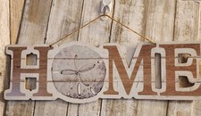 Coastal Wall Art, Sea Theme Decor, Elegant Beach Plaque, Multicolor
