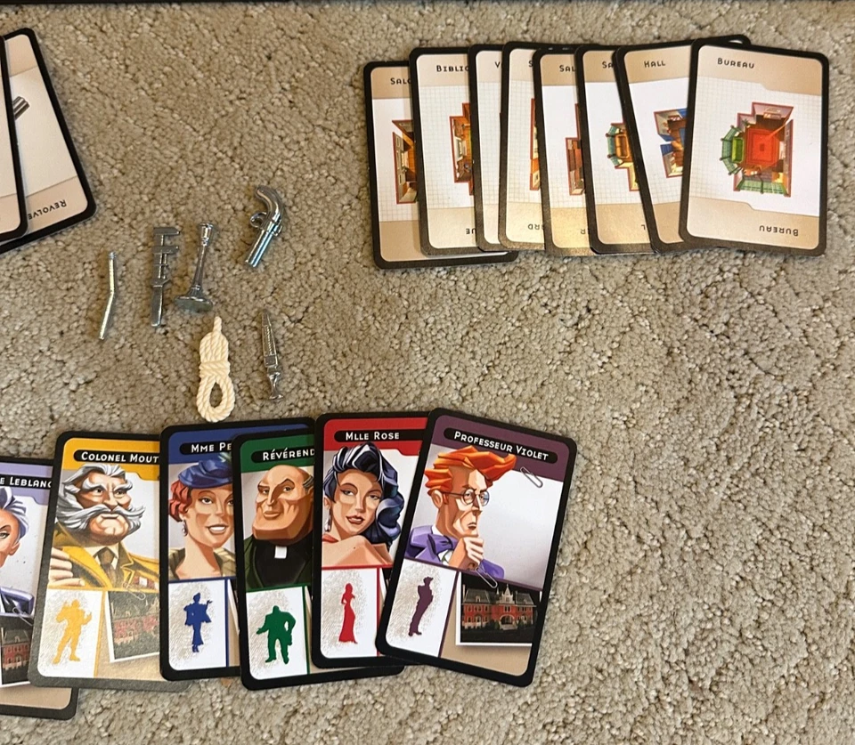 Hasbro Parker Bros Cluedo French Board Game Clue - 99% Complete - Missing Dice - Image 4 of 4