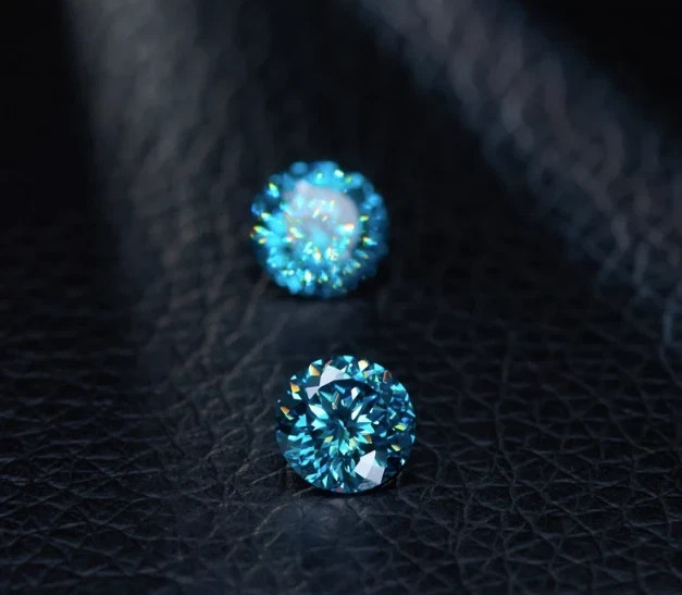 Fancy  Blue Color 1.00 CT Portuguese Cut Lab Grown CVD Diamond VVS1 Gemstone6x6M