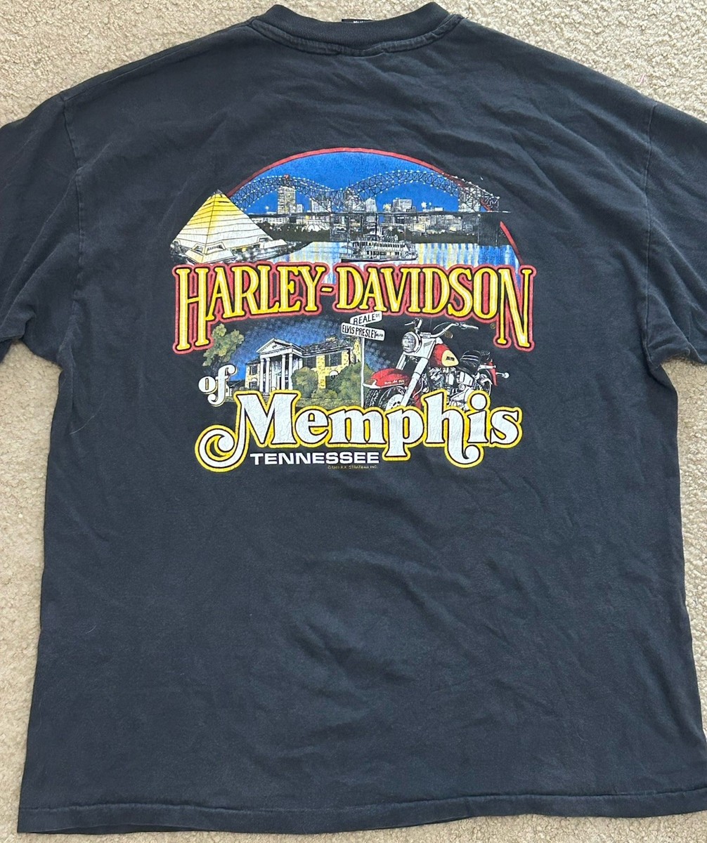 1989 Harley Davidson Memphis RK Stratman Shirt Mens XL Beefy T