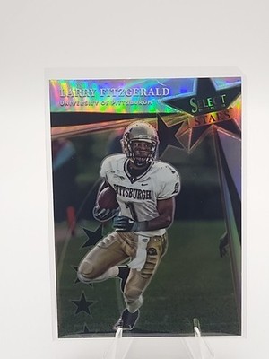 2022 Panini Select Draft Picks #SS-LF Larry Fitzgerald Select Stars Silver Prizm