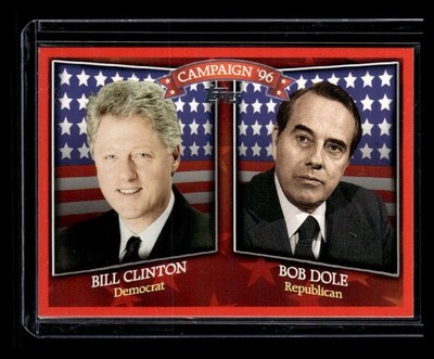 2008 Topps #HCM-1996 Bill Clinton Bob Dole Historical Campaign Match-Ups JK01