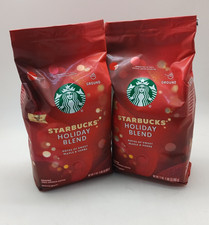 Starbucks Holiday Blend Medium Roast Ground Coffee 34 oz Total 2x 17oz Bags 