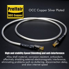 Audiophile HiFi Ethernet Cable Cat8 Speed Lan Cable RJ45 Network Patch Cable