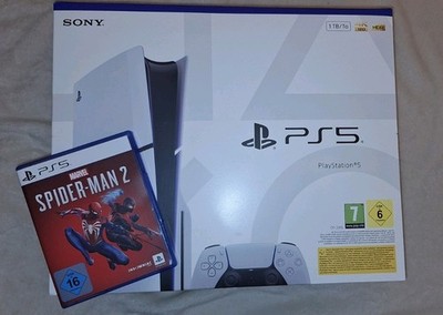 PS5 PlayStation 5 Slim Disc-Edition 1TB Slim + Spider-Man 2 OVP 