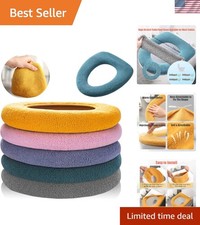 Warm Breathable Toilet Seat Cushion Set - 5 Colors, Perfect Fit for All Shapes