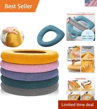 Warm & Breathable Toilet Seat Cushion Set - 5 Colors, Perfect Fit for All Shapes