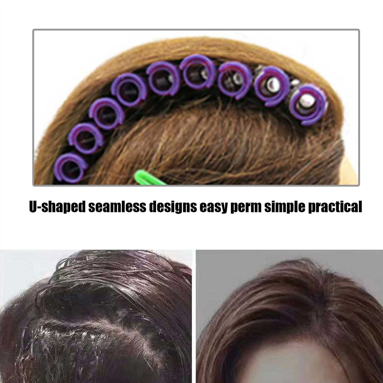 ༝20pcs Hair Perm Rods Fluffy Perming Rod Hair Roller Curler Hairdressing Tool