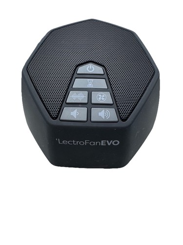 LectroFan EVO White Noise Sleep Sound Machine Color:Black  ASM1020 Tested