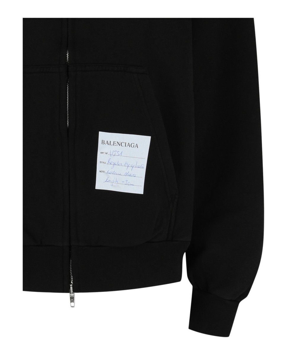 Balenciaga Womens Turn Wide Fit Zip-Up Hoodie | eBay