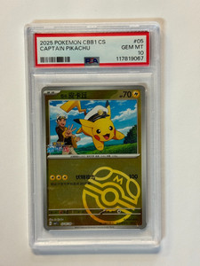 Captain Pikachu Card | eBay