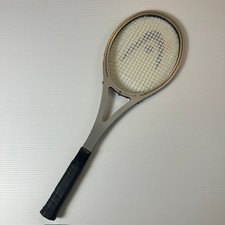 Vintage AMF Head Competition Tennis Racquet Silver Aluminum Made in USA J63520
