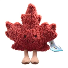 Jelly Cat Canadian Indigo Amuseables Mr. Maple Leaf Plush NWT 7.09 Inches