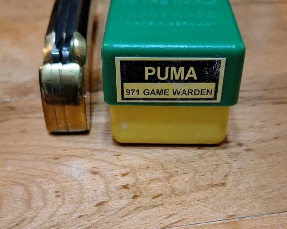 VINTAGE 1972 PUMA GAME WARDEN 971 FOLDING KNIFE EXCEL CONDITION GERMANY SS  - Image 4 of 4