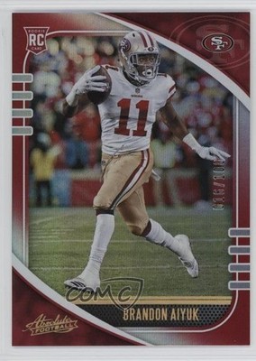 2020 Panini Absolute Spectrum Red 16/100 Brandon Aiyuk #111 Rookie RC 6o3