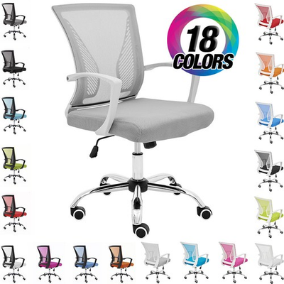 #ad NEW ZUNA OFFICE DESK CHAIR MID BACK MESH TASK CHAIR ADJUSTABLE HEIGHT $79.95