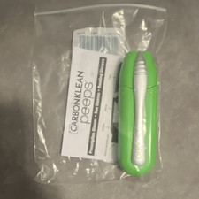 CarbonKlean Peeps Green Silver Eyeglass Cleaning Tool Retractable Lens Brush
