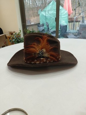 VTG Canyon Trails Brown Felt Cowboy Western Hat