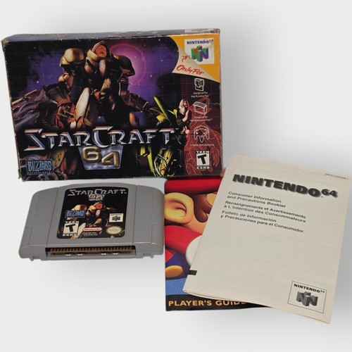  STARCRAFT 64 BOX And CART -No Manual TESTED WORKS RARE GAME 