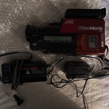 JVC GR-25u Marty McFly Red Video Camera Camcorder Vintage Powers On