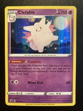 Pokémon TCG SWSH Rebel Clash Clefable Holo Rare Card #75/192