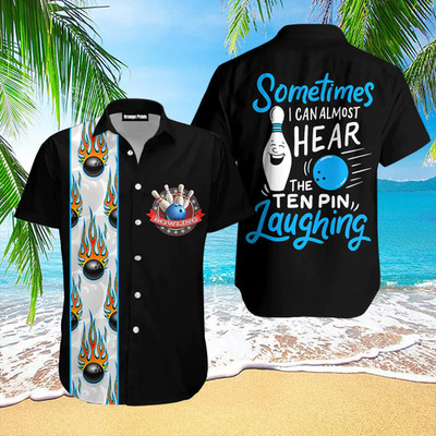Bowling Somtimes I Can Almost Hear The Ten Pin Laughing Aloha Trendy Hawaiian