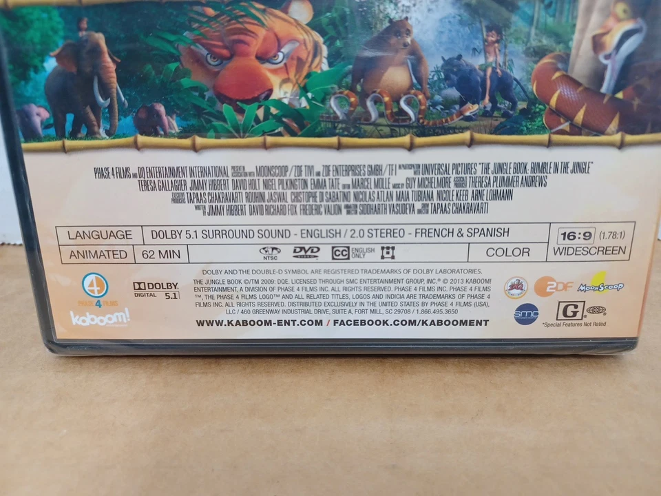The Jungle Book: The Movie (DVD, 2013) - New Sealed - Image 4 of 4
