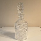 Clear Glass Square Decanter Bottle with Stopper — photo 3