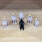 6pcs Star Wars Micro Galaxy Squadron Darth Vader Clone Trooper Pilot Figure Toy