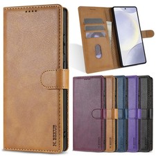 For Samsung Galaxy S26 S25 S24 S23 S22 Flip Wallet Magnetic PU Leather Card Case