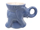 Frankoma Pottery Political GOP Elephant 1970 Cornflower Blue Coffee Tea Mug Cup