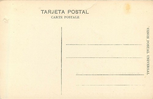 c1907 Postcard Caserio del N.E. y Muelle del F.C.M. al P. Manzanillo Col. Mexico - Picture 2 of 2