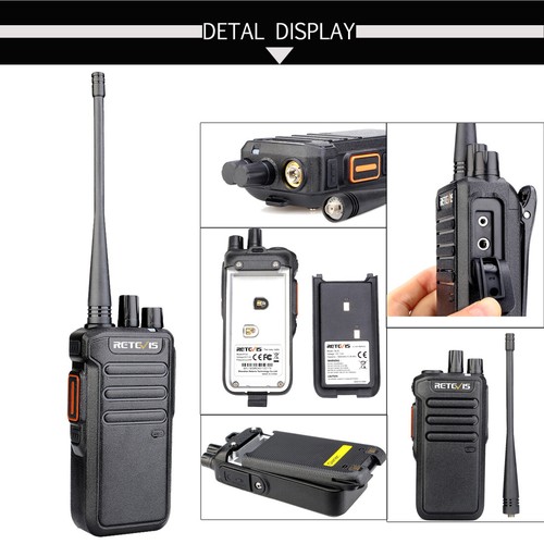 Radio Walkie Talkie Digital/Analógico 32CH 3*DMR Retevis RT43 UHF 5W para Fábrica - Imagen 7 de 10