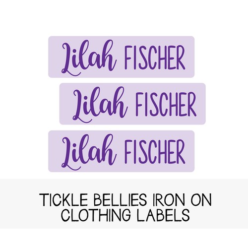 Iron-On Clothing Labels | Girls Personalized Fabric Labels | Kids Name Tags  | eBay