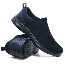 Mens Ladies Memory Foam Casual Walking Running Slip On Gym Sports Trainers Shoes