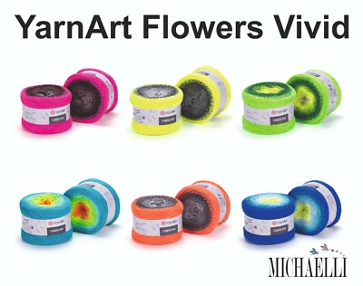 Yarnart Flowers Vivid - 250 Gramm - 1000 m
