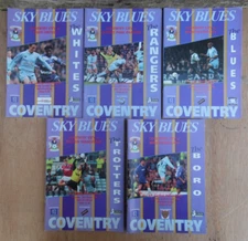 CCFC 1995-96 Season Home Games Coventry City Football Programmes x5 