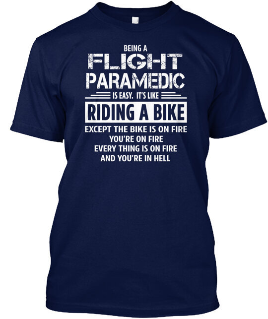 Flight Paramedic T-Shirt Made in the USA Size S to 5XL