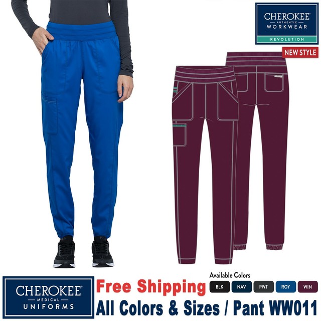 Cherokee Scrub REVOLUTION Women's Natural Rise Tapered Leg Jogger Pant