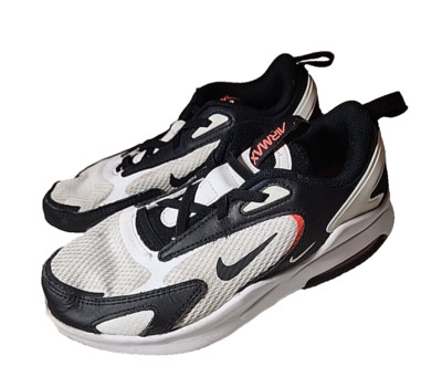 NIKE Shoes Youth 3 Air Max Bolt PS Black Bright Crimson Sneakers No-tie laces