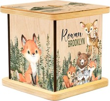 Personalized Wooden Piggy Bank for Kids, Custom Gifts for Boys and Girls Kids
