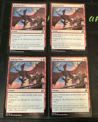 Raking Claws X4 Ikoria Lair of Behemoths Magic the Gathering MTG